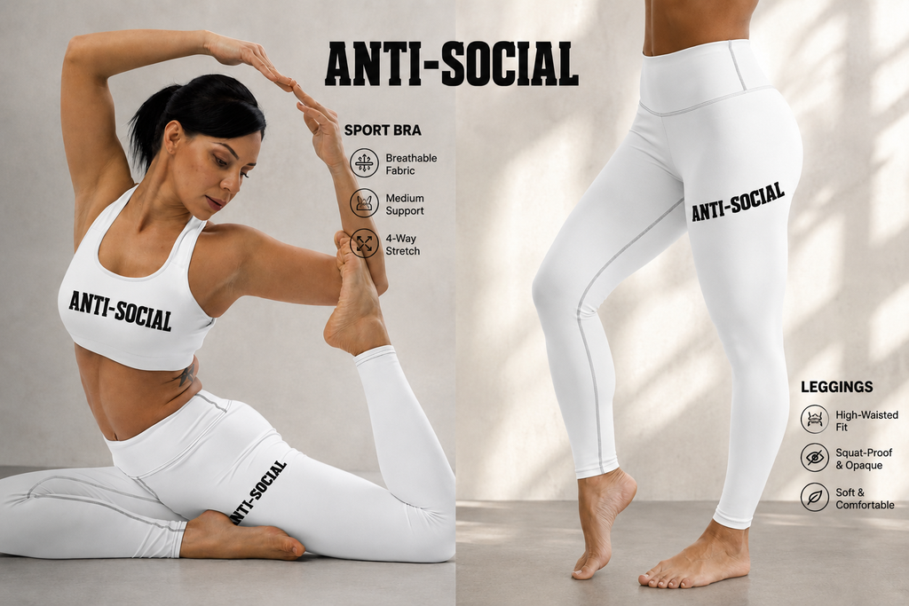 Anti-Social Sports Leggings - Gym Collection